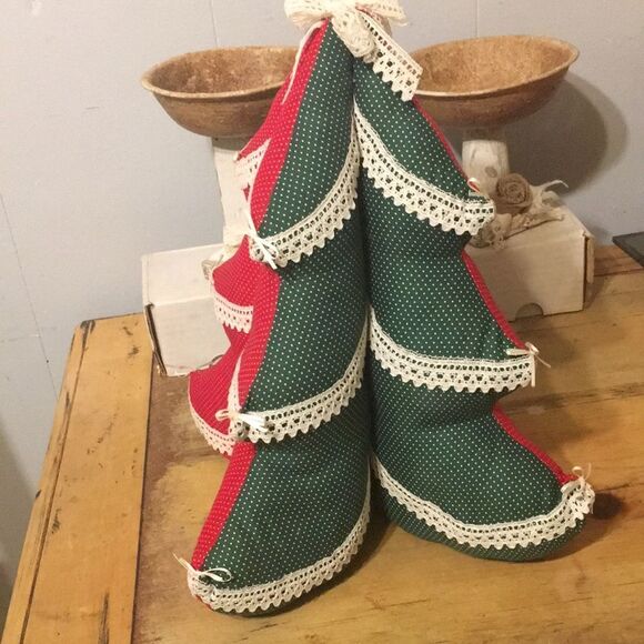 Fabric Christmas tree - Picture 1 of 9